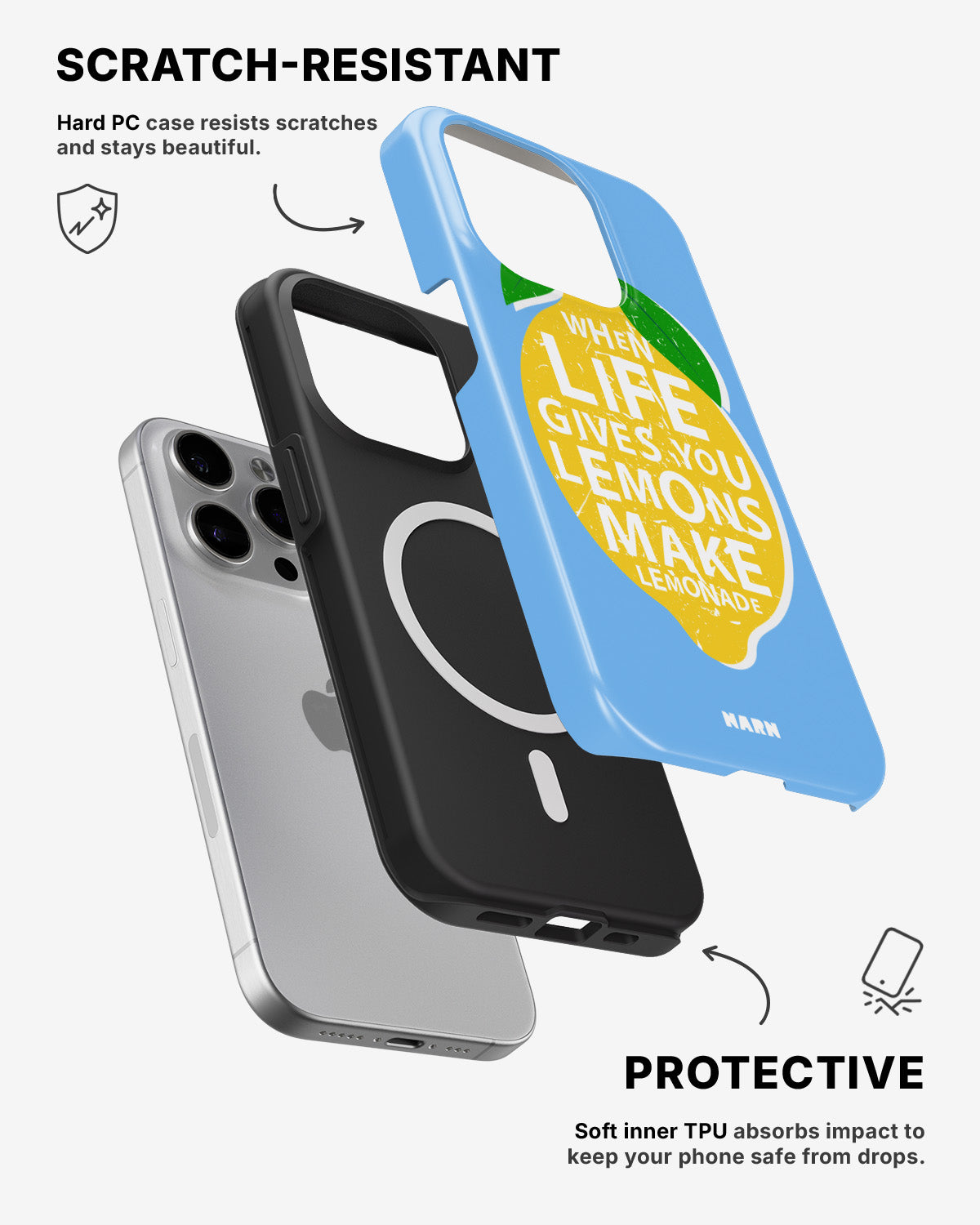 iPhone 12 Pro Max Tough Case – Lemon Quote - View 2