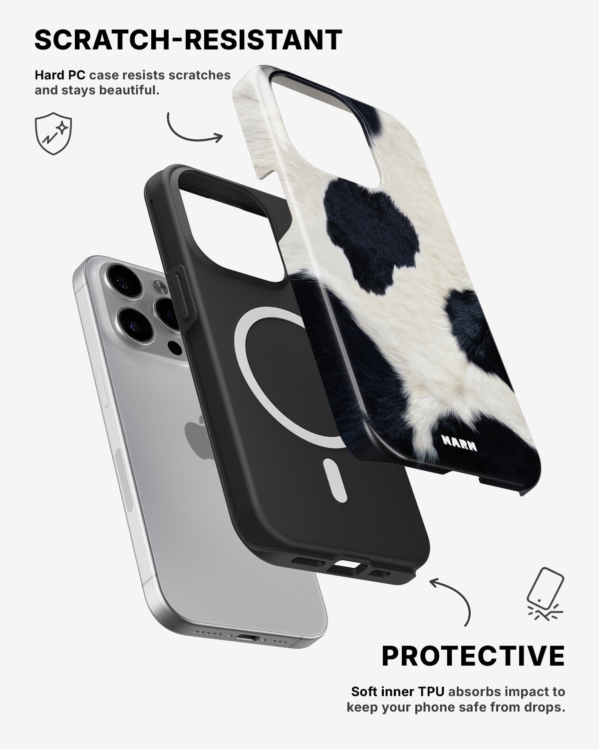 iPhone 12 Pro Max Tough Case – Cow Skin - View 2