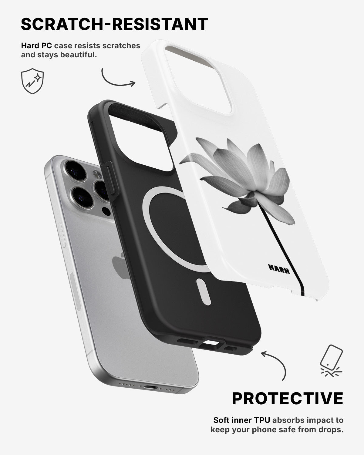 iPhone 12 Pro Max Tough Case – Lotus - View 2