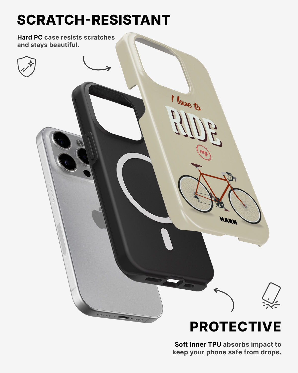 iPhone 12 Pro Max Tough Case – Ride My Bicycle - View 2