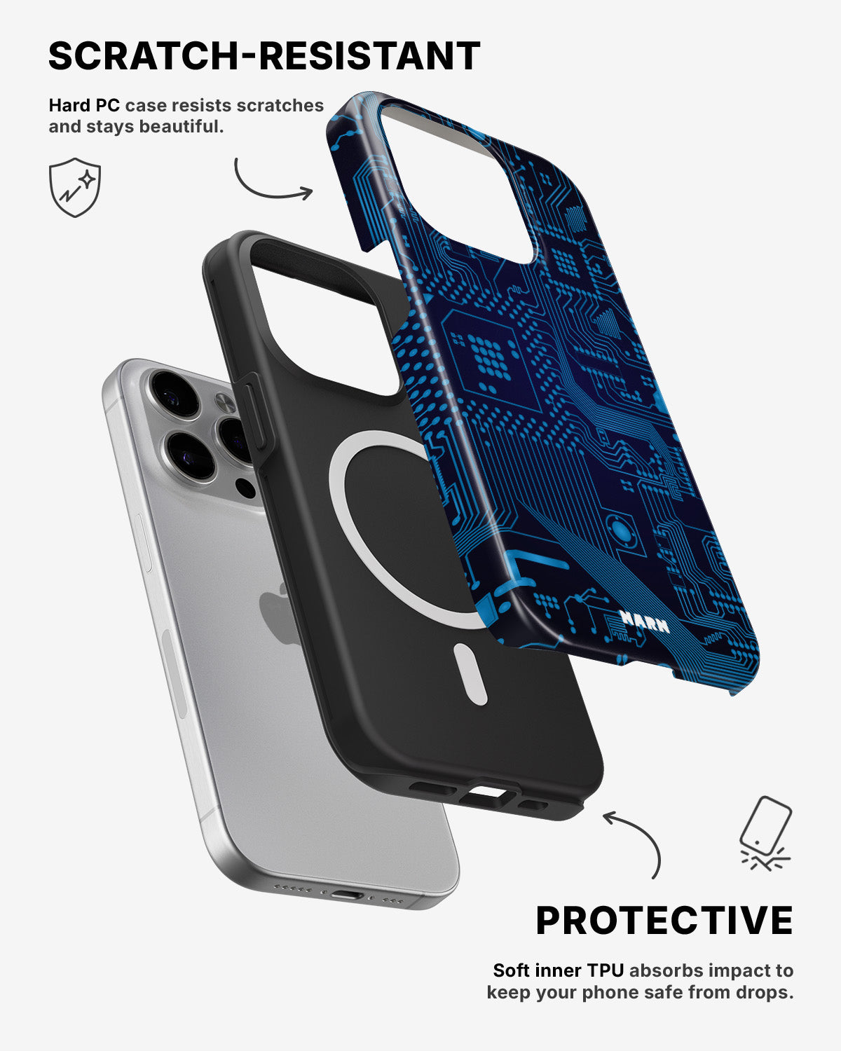 iPhone 12 Pro Max Tough Case – Circuit Board - View 2