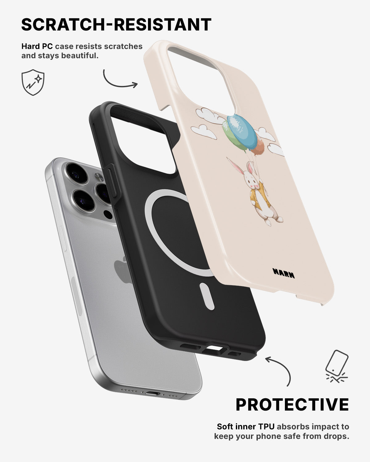 iPhone 12 Pro Max Tough Case – Flying Rabbit - View 2
