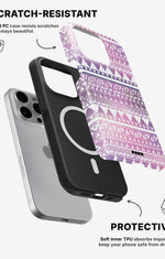 iPhone 12 Pro Max Tough Case – Purple Aztec - View 2