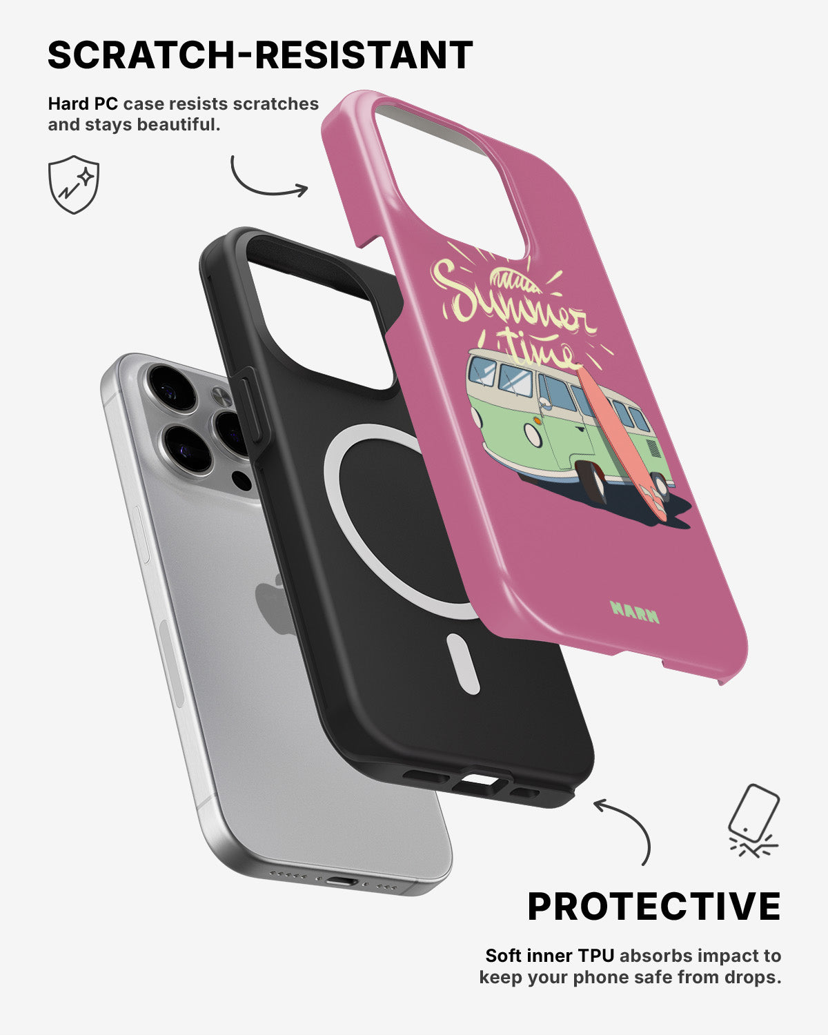 iPhone 12 Pro Max Tough Case – Summer Van - View 2