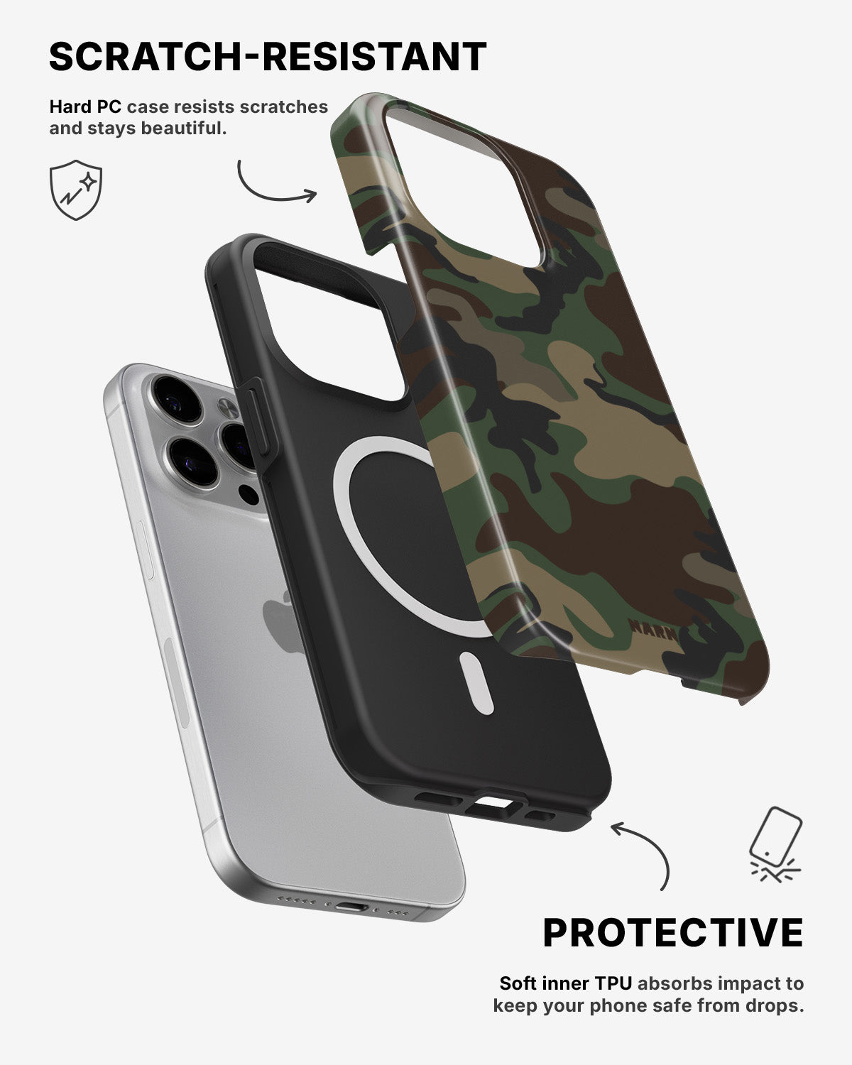 iPhone 12 Pro Max Tough Case – Camouflage - View 2