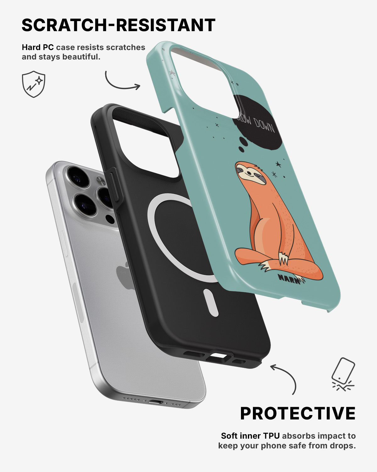 iPhone 12 Pro Max Tough Case – Slow Down Sloth - View 2