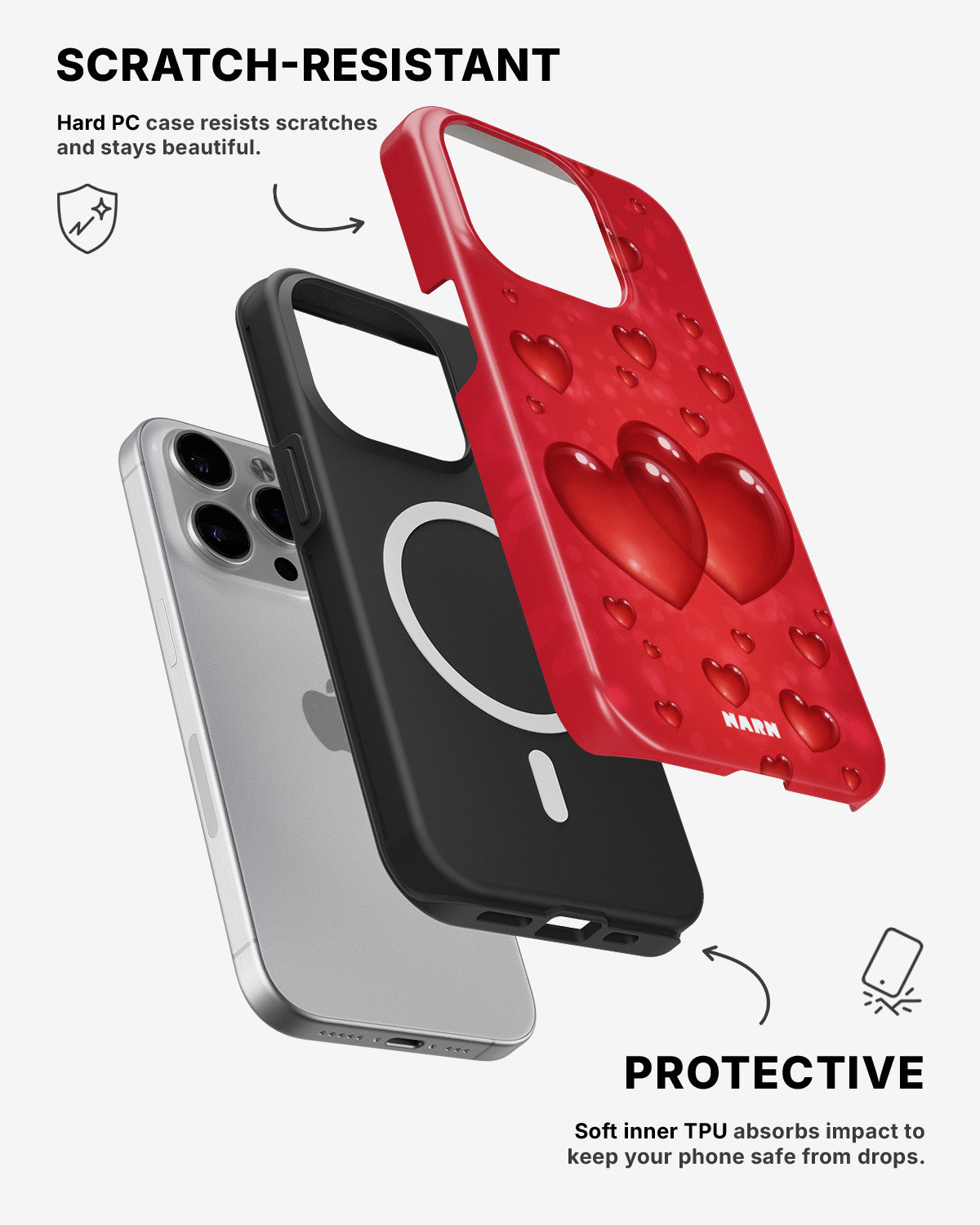 iPhone 12 Pro Max Tough Case – Red Romance - View 2