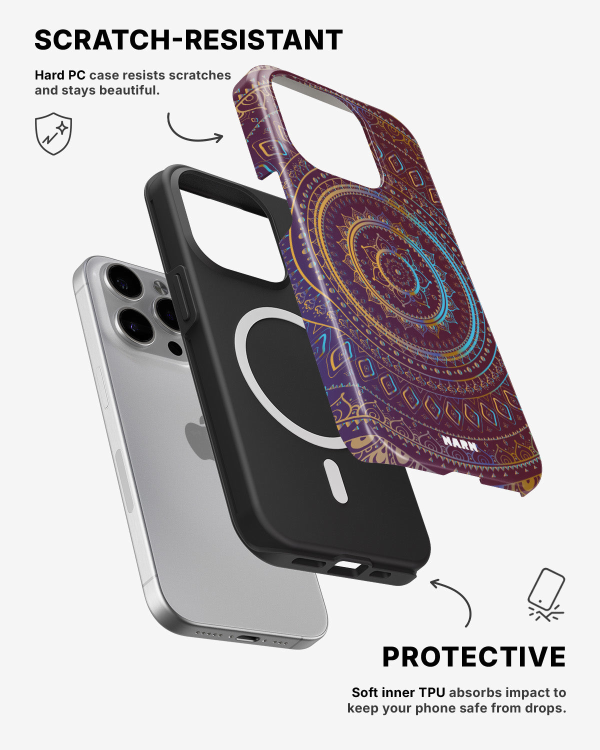iPhone 12 Pro Max Tough Case – Royal Mandala - View 2