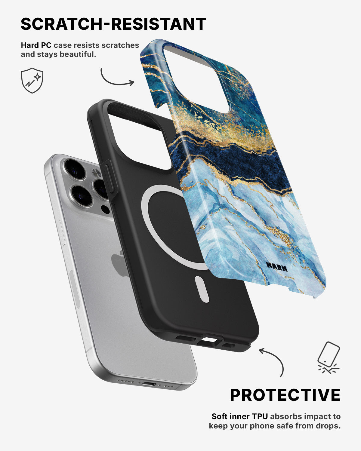 iPhone 12 Pro Max Tough Case – Blue Dream - View 2