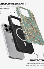 iPhone 12 Pro Max Tough Case – Paisley Green - View 2