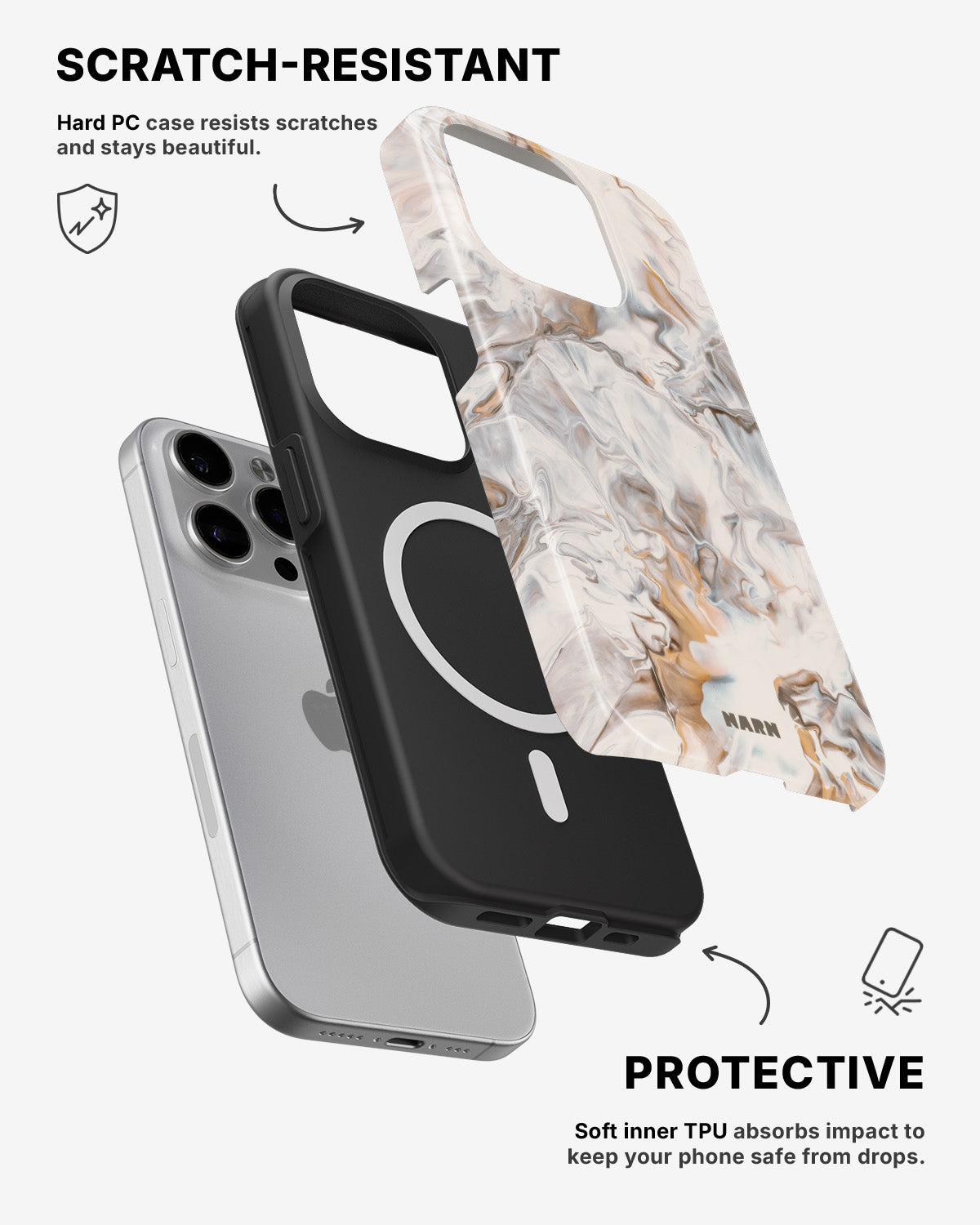 iPhone 12 Pro Max Tough Case – Icy Caramel - View 2