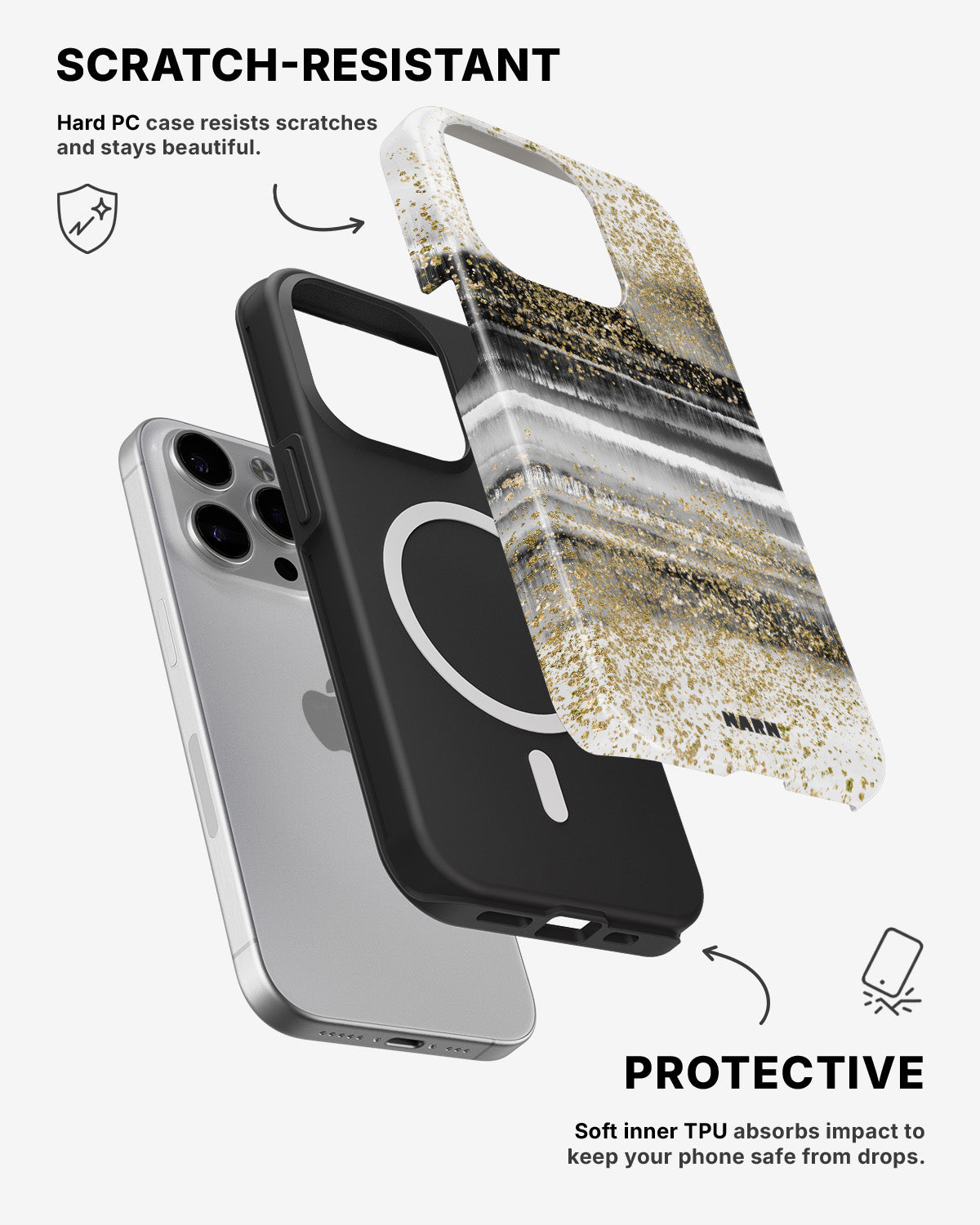 iPhone 12 Pro Max Tough Case – Sparkly Tie Dye - View 2