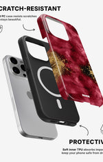 iPhone 12 Pro Max Tough Case – Burgendy Shimmer - View 2