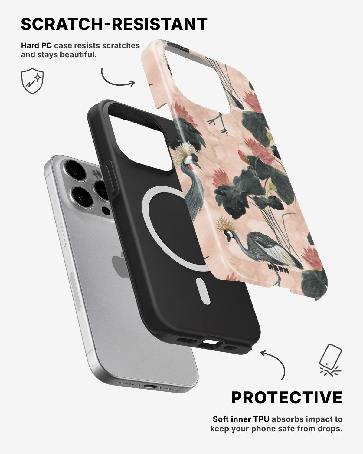 iPhone 12 Pro Max Tough Case – Crowned Bird - View 2