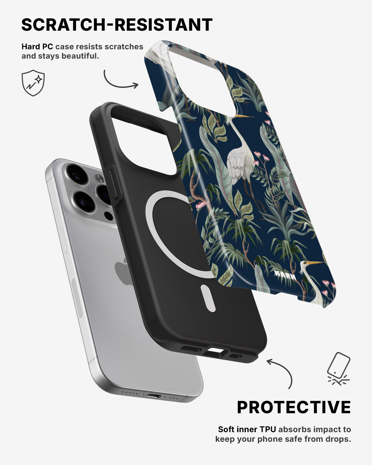 iPhone 12 Pro Max Tough Case – Royal Bird - View 2
