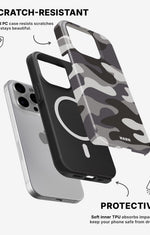 iPhone 12 Pro Max Tough Case – Grey Camo - View 2