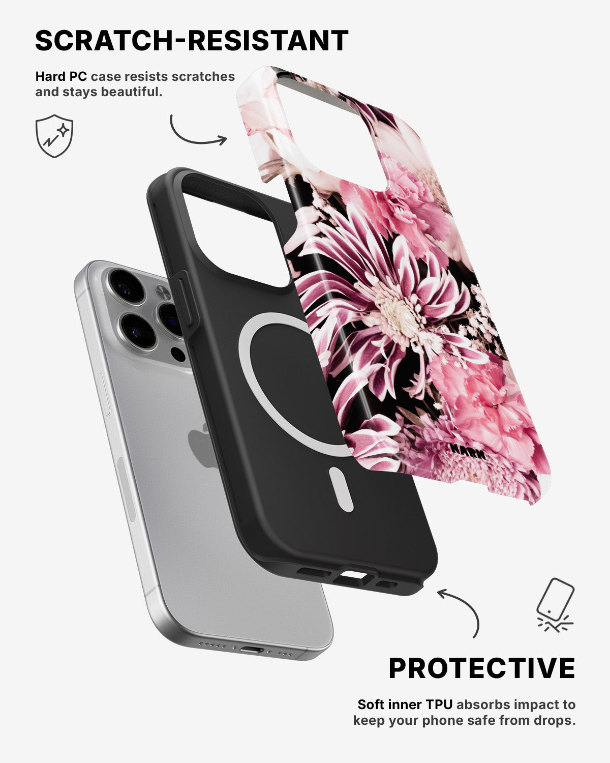 iPhone 12 Pro Max Tough Case – Soft Blossom - View 2