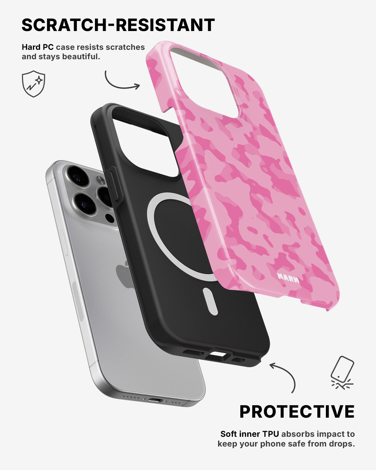 iPhone 12 Pro Max Tough Case – Riot Pink - View 2