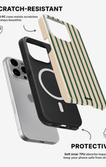 iPhone 12 Pro Max Tough Case – Evergreen Stripe - View 2