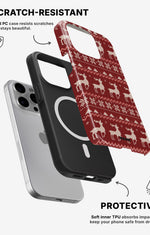 iPhone 12 Pro Max Tough Case – Reindeer Knit - View 2