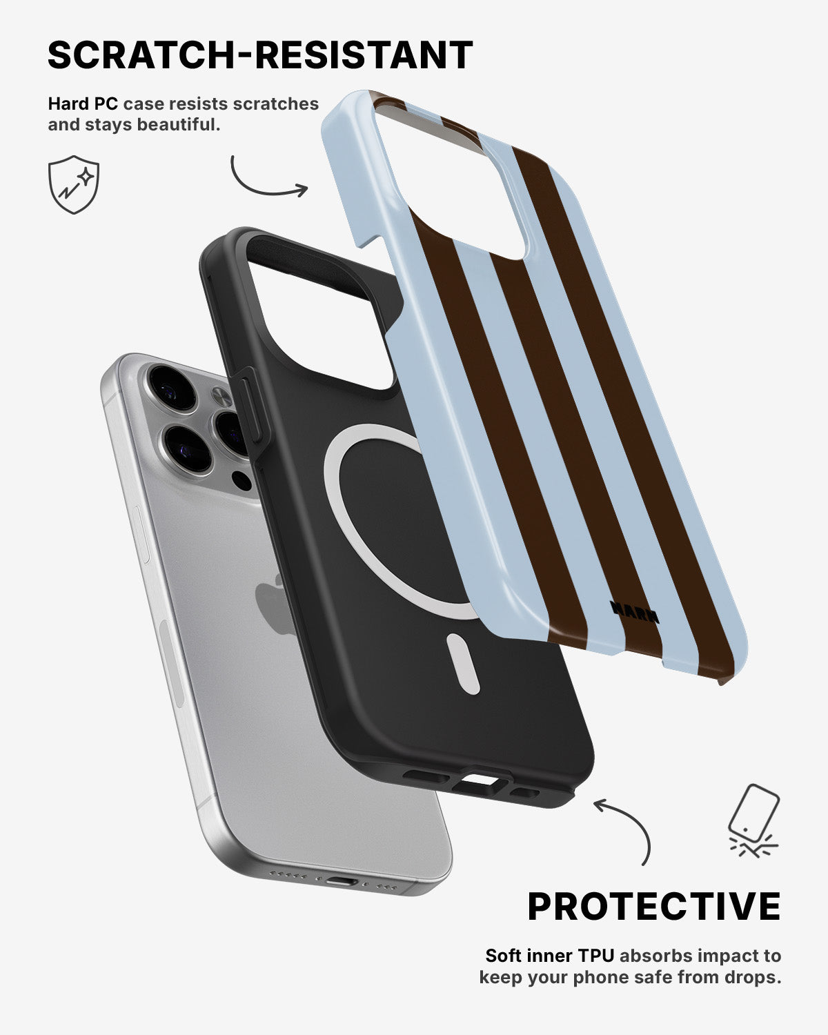 iPhone 12 Pro Max Tough Case – Bistro Stripes - View 2