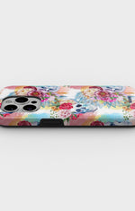 iPhone 12 Pro Max Tough Case – Flowered Skulls - View 3