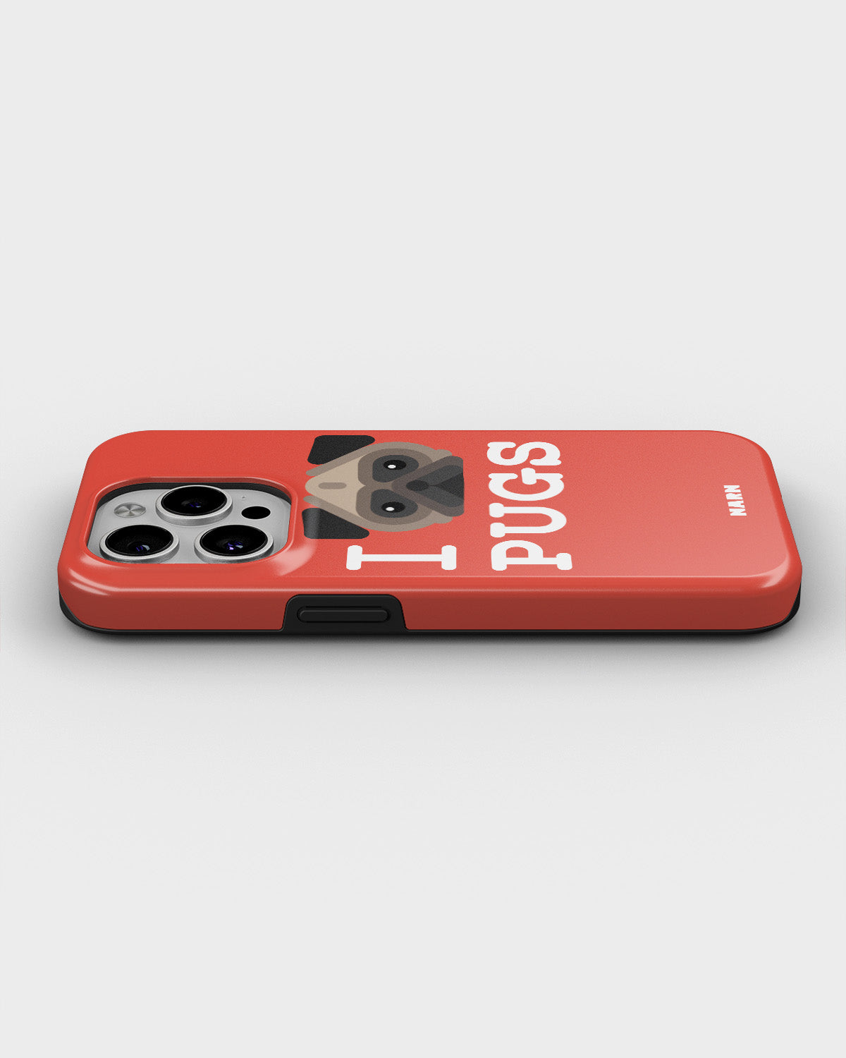 iPhone 12 Pro Max Tough Case – I Love Pugs - View 3