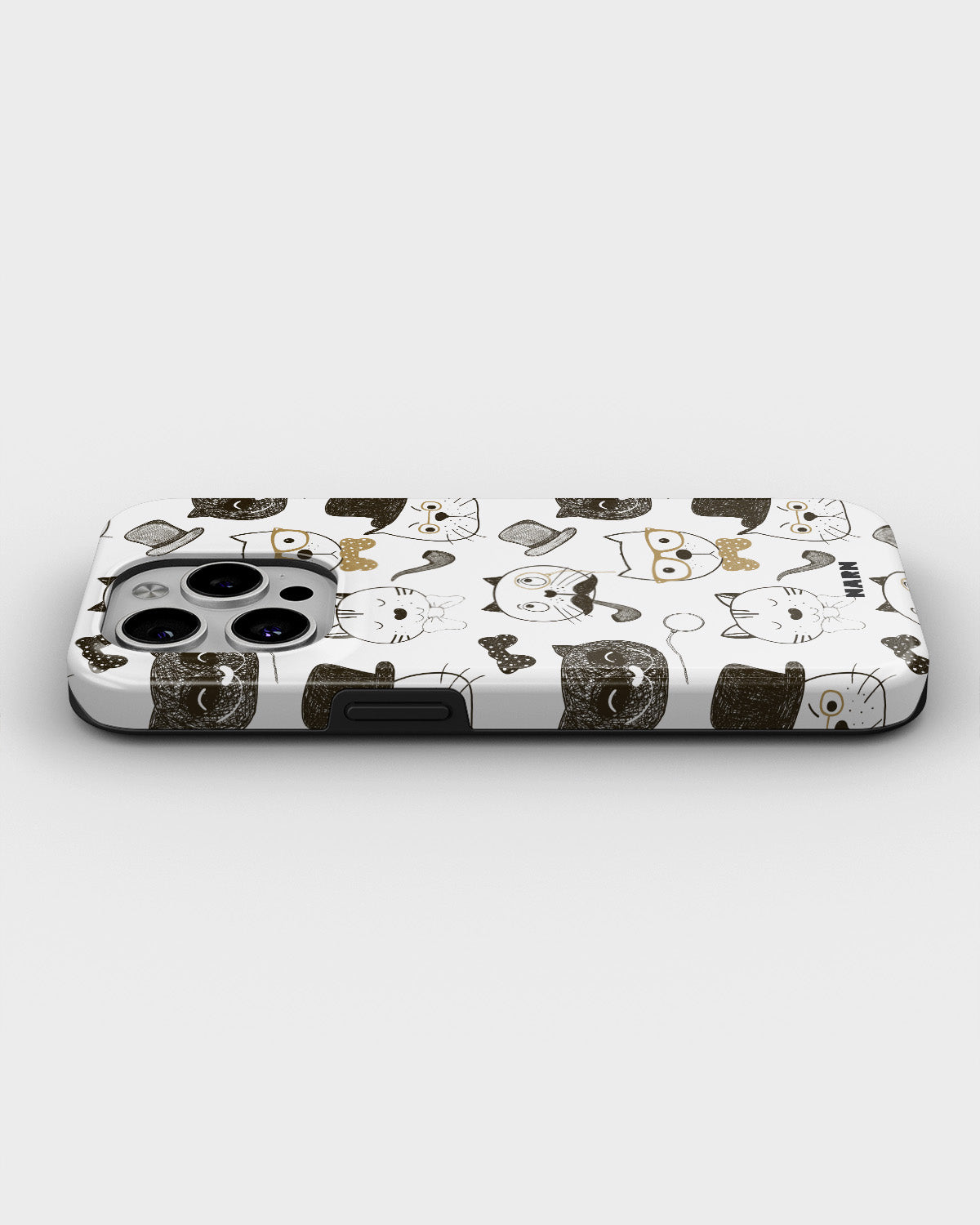 iPhone 12 Pro Max Tough Case – Cartoon Cats - View 3