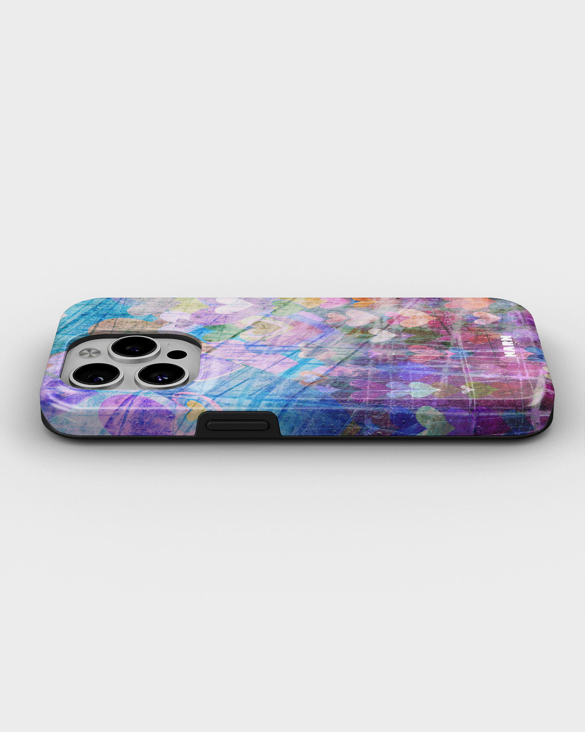 iPhone 12 Pro Max Tough Case – Purple Hearts - View 3