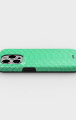 iPhone 12 Pro Max Tough Case – Turquoise Snake - View 3
