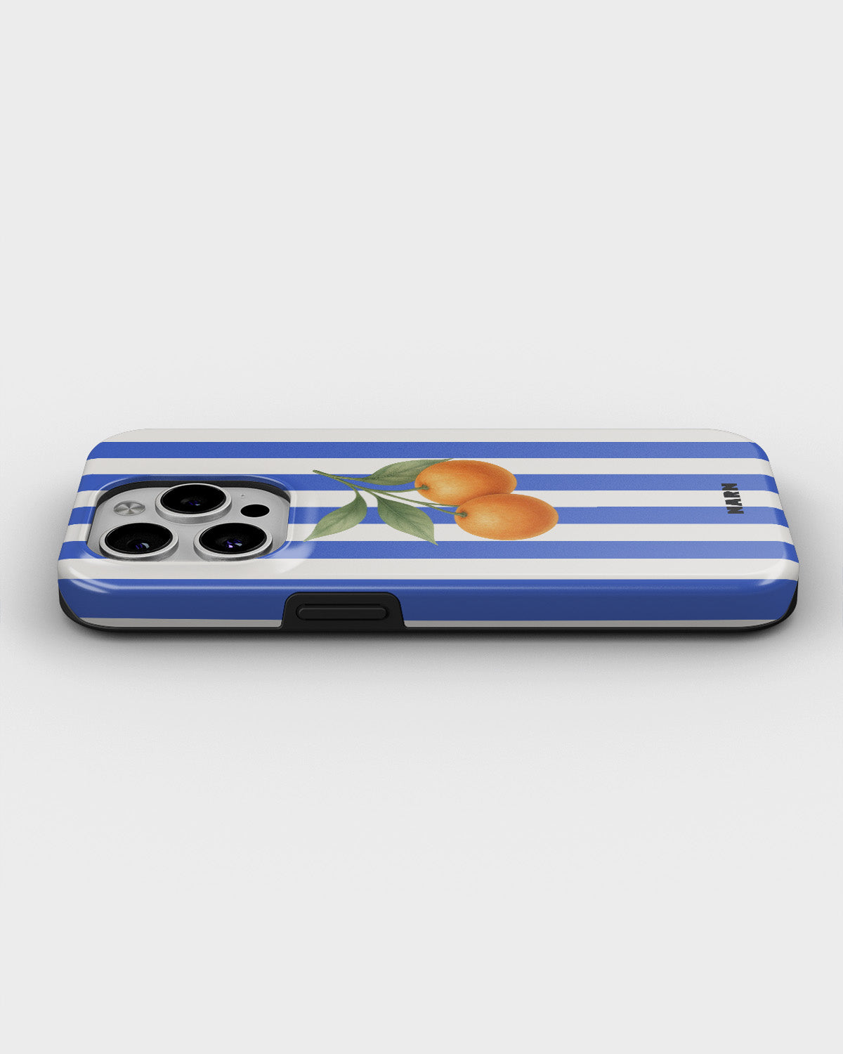 iPhone 12 Pro Max Tough Case – Orange Stripes - View 3