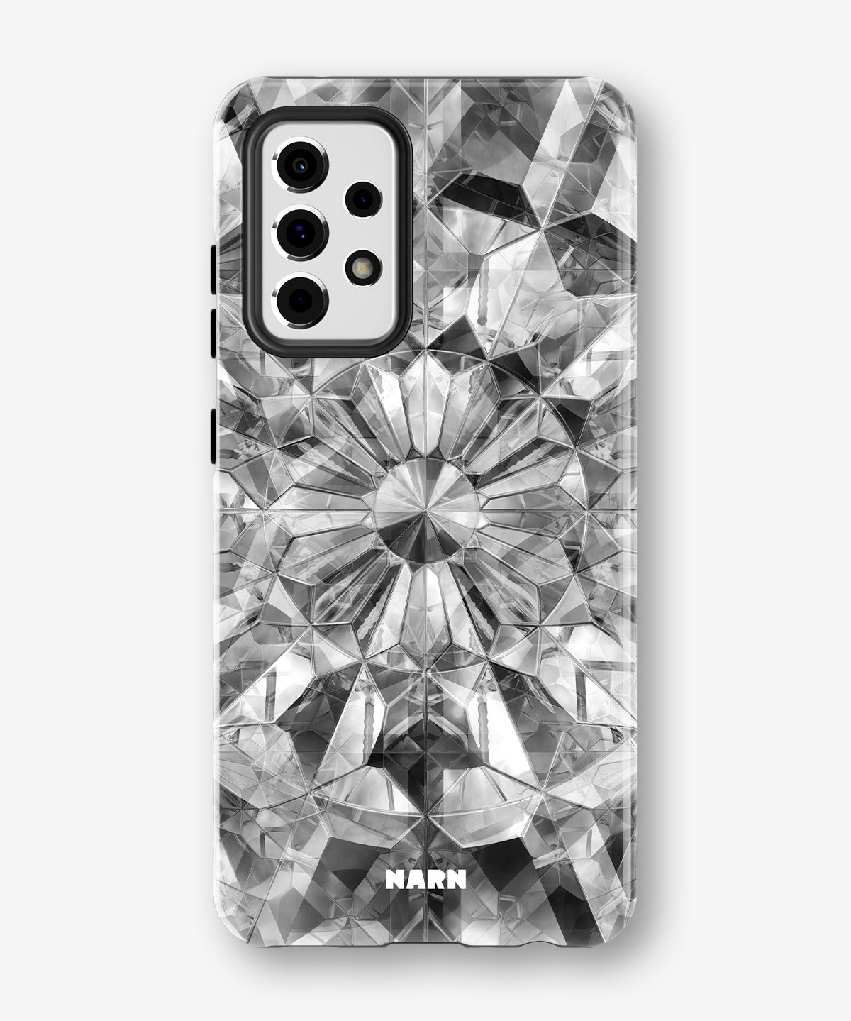 Samsung Galaxy A52 / A52s 5G Tough Case – Grey Crystals - View 1