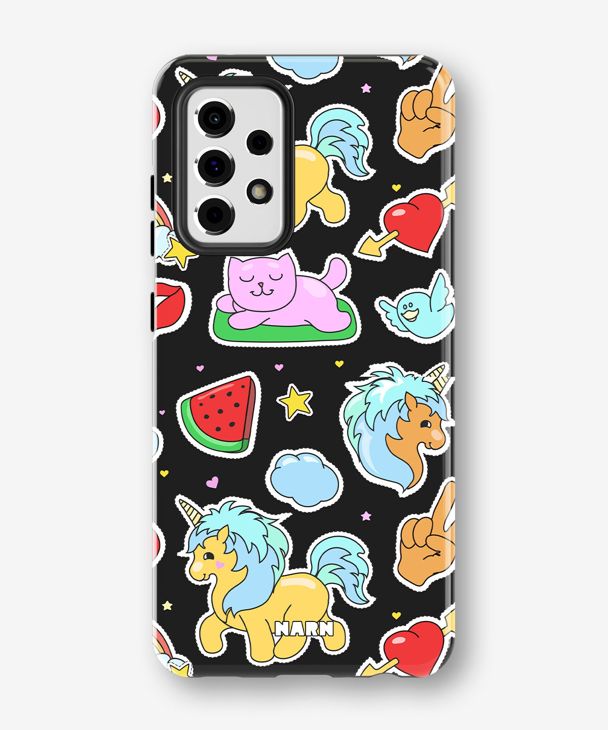 Samsung Galaxy A52 / A52s 5G Tough Case – Cute Stickers - View 1
