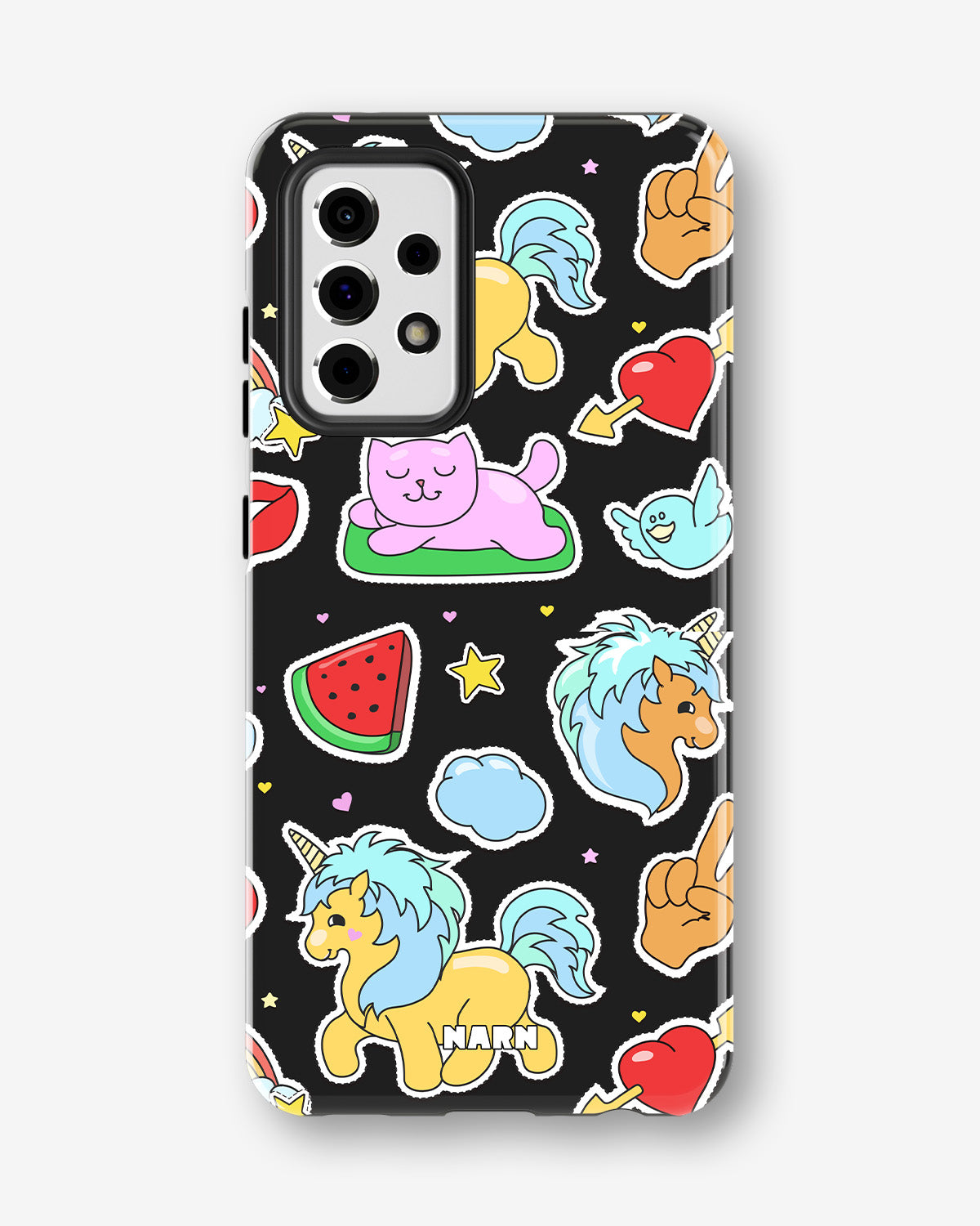 Samsung Galaxy A52 / A52s 5G Tough Case – Cute Stickers - View 1