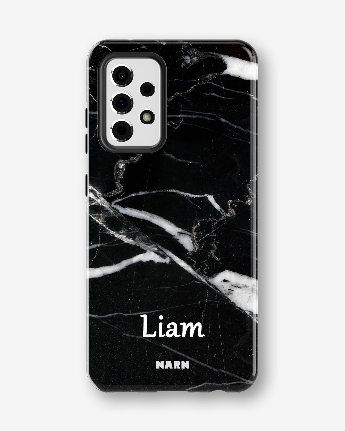 Samsung Galaxy A52 / A52s 5G Tough Case – Custom - Black Marble - View 1