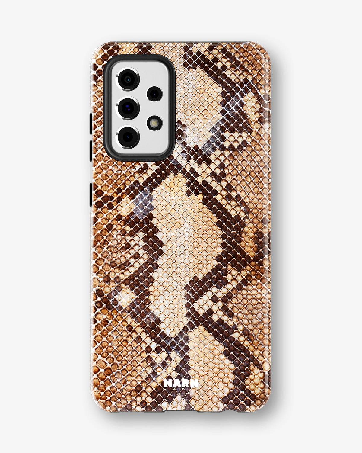 Samsung Galaxy A52 / A52s 5G Tough Case – Brown Snakeskin - View 1