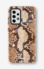 Samsung Galaxy A52 / A52s 5G Tough Case – Brown Snakeskin - View 1