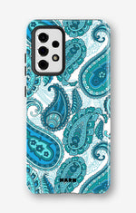 Samsung Galaxy A52 / A52s 5G Tough Case – Turquoise Paisley - View 1