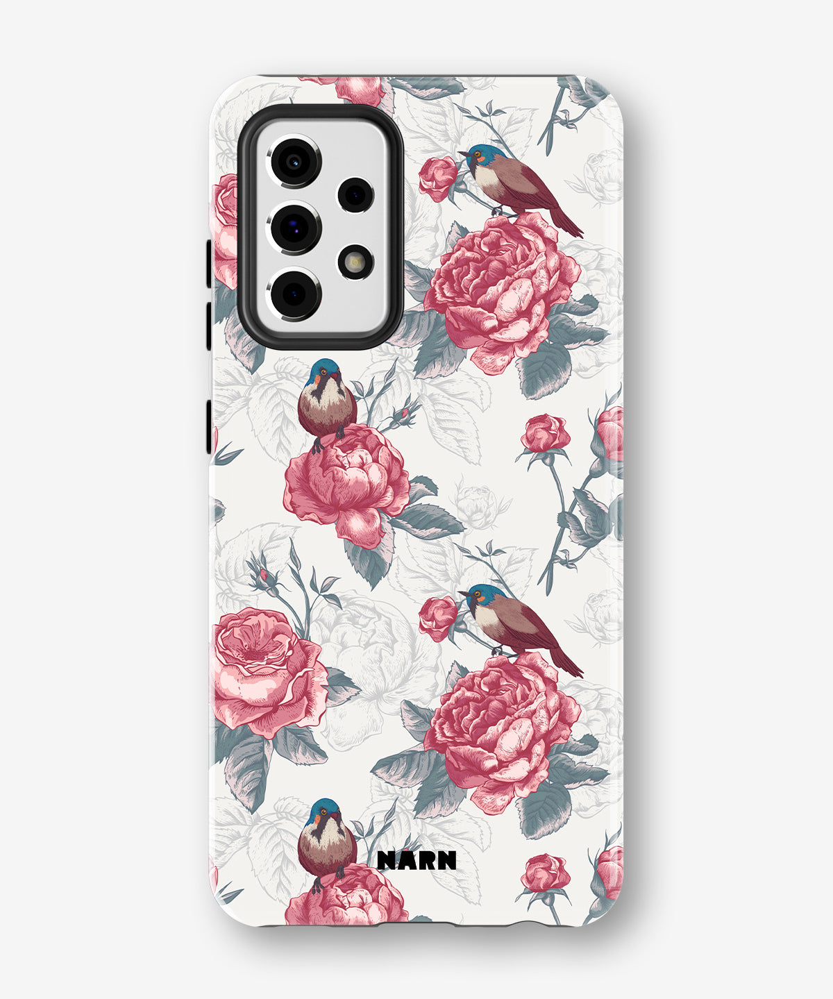 Samsung Galaxy A52 / A52s 5G Tough Case – Birds Among Roses - View 1