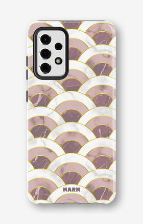 Samsung Galaxy A52 / A52s 5G Tough Case – Pink Marble Waves - View 1