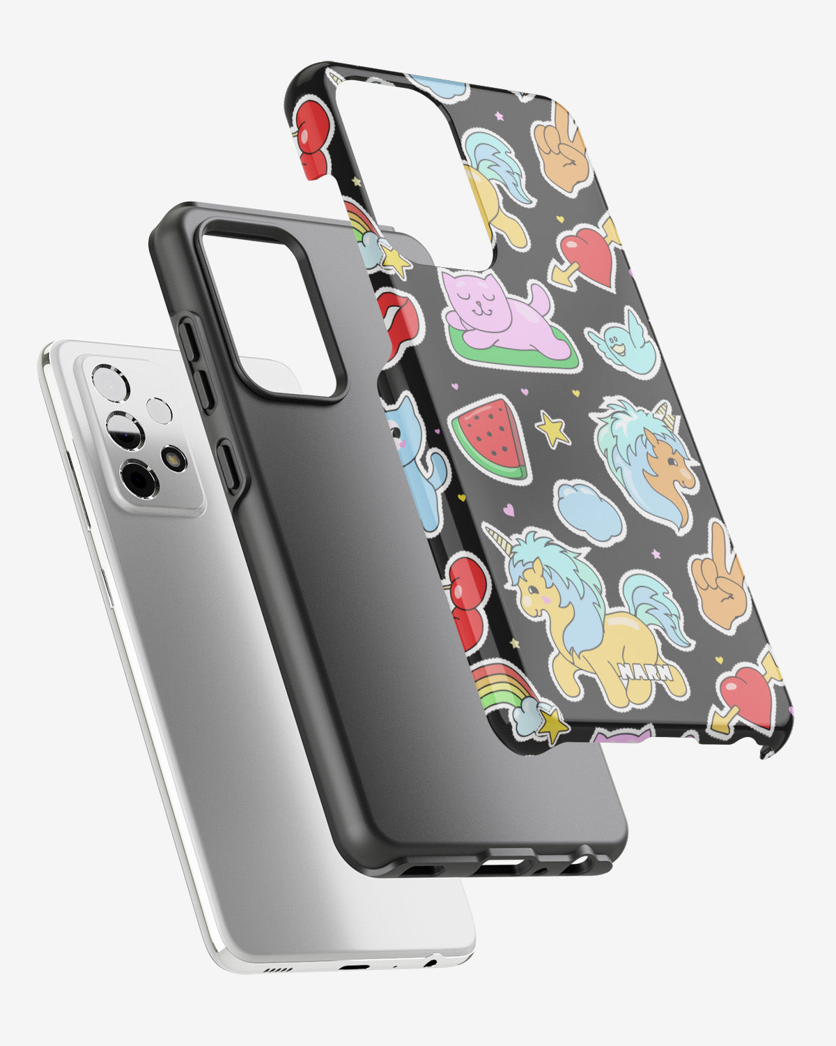 Samsung Galaxy A52 / A52s 5G Tough Case – Cute Stickers - View 2