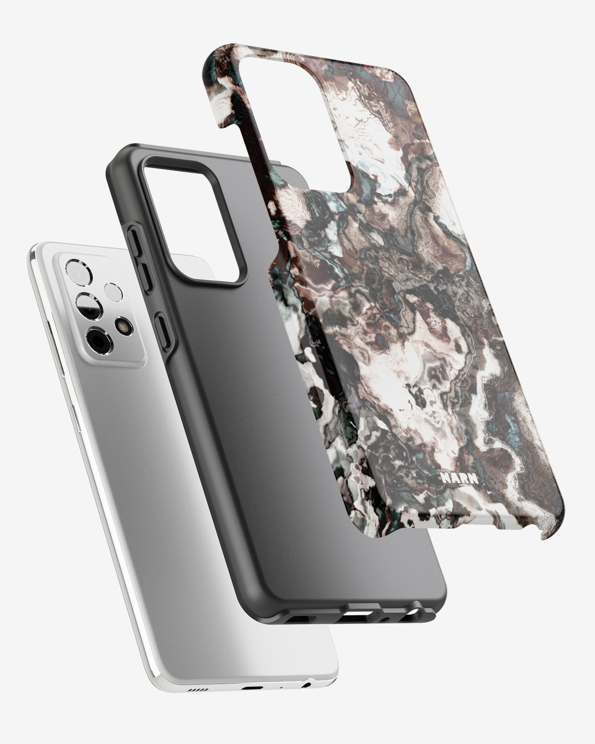 Samsung Galaxy A52 / A52s 5G Tough Case – Marble Brown - View 2