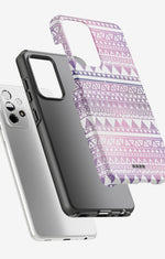 Samsung Galaxy A52 / A52s 5G Tough Case – Purple Aztec - View 2