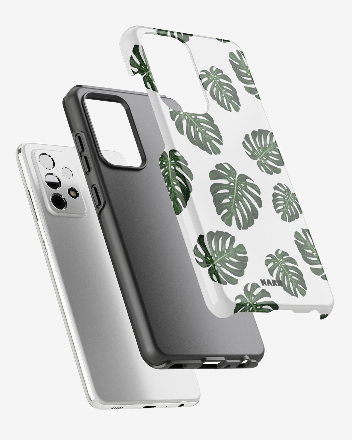 Samsung Galaxy A52 / A52s 5G Tough Case – Monstera Pattern - View 2