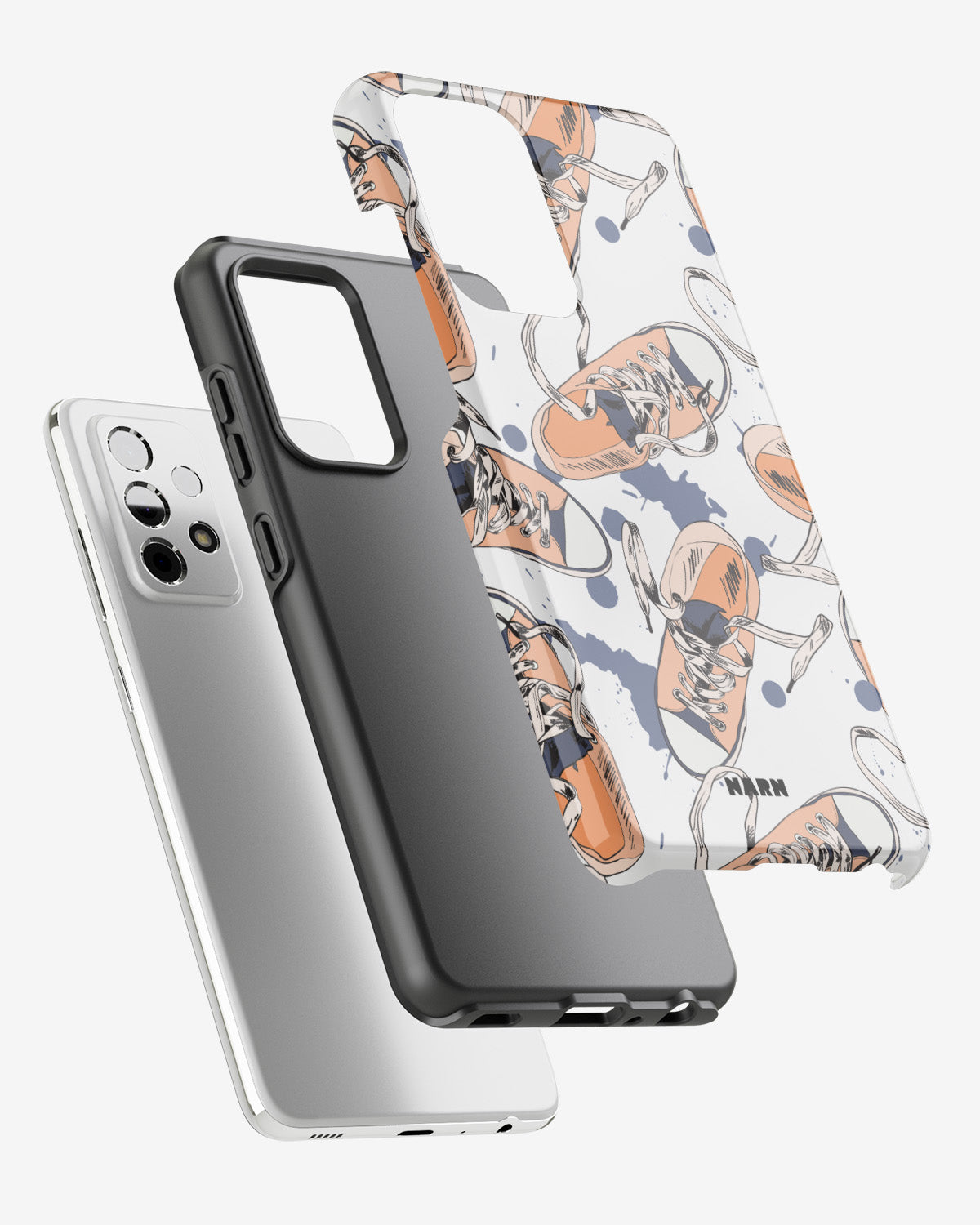 Samsung Galaxy A52 / A52s 5G Tough Case – Apricot Sneakers - View 2