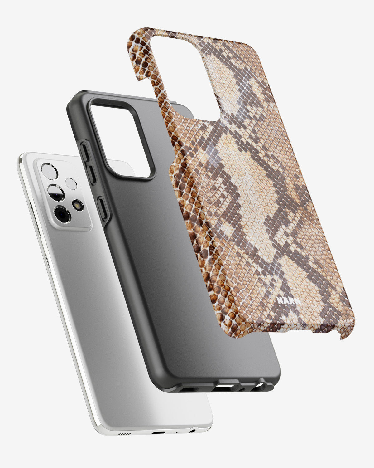 Samsung Galaxy A52 / A52s 5G Tough Case – Brown Snakeskin - View 2