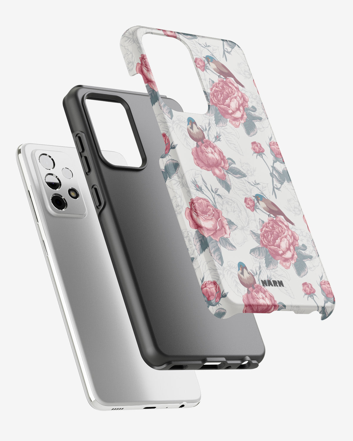 Samsung Galaxy A52 / A52s 5G Tough Case – Birds Among Roses - View 2