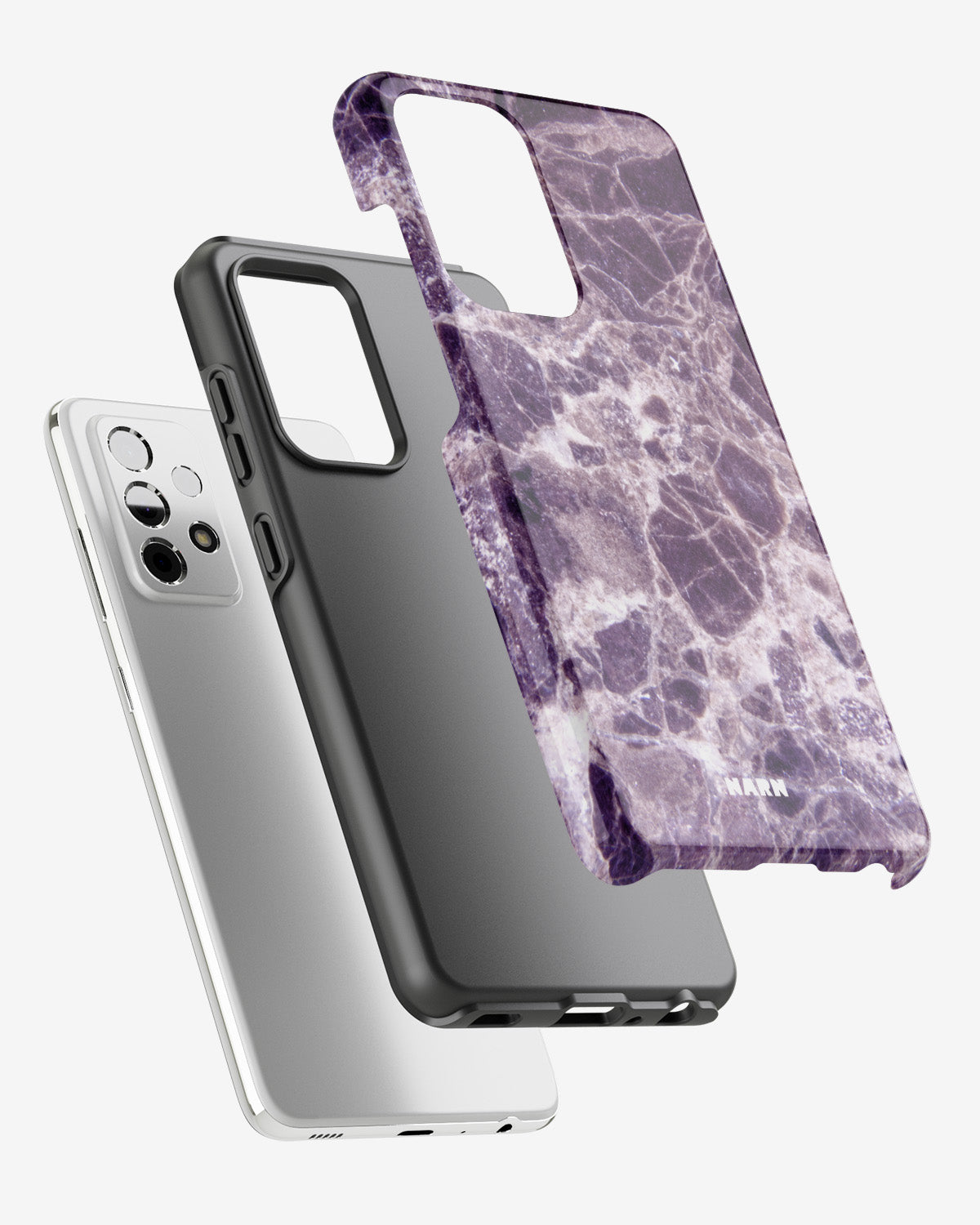 Samsung Galaxy A52 / A52s 5G Tough Case – Purple Marble - View 2
