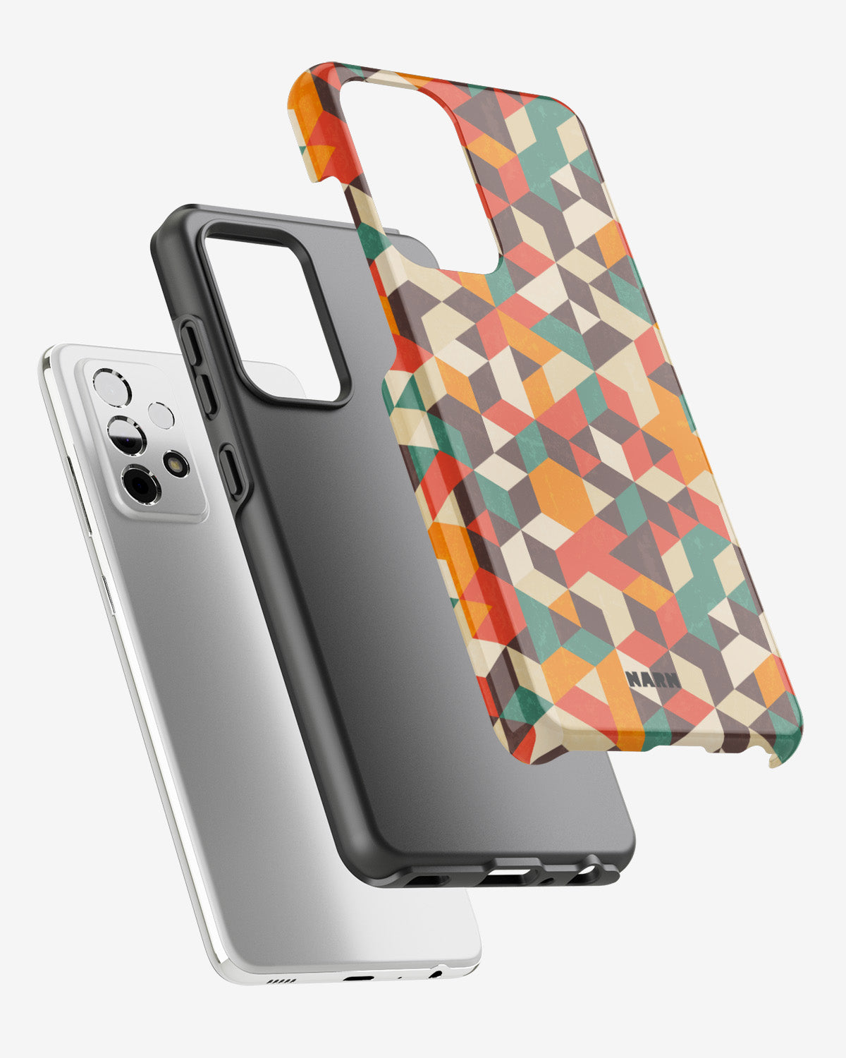 Samsung Galaxy A52 / A52s 5G Tough Case – Retro Geometric - View 2