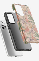 Samsung Galaxy A52 / A52s 5G Tough Case – Flamingos & Flowers - View 2
